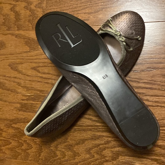 NWOT or Box, Lauren Ralph Lauren Colored Flats, Suze 8.5M. Box was misplaced/lst - Picture 5 of 6
